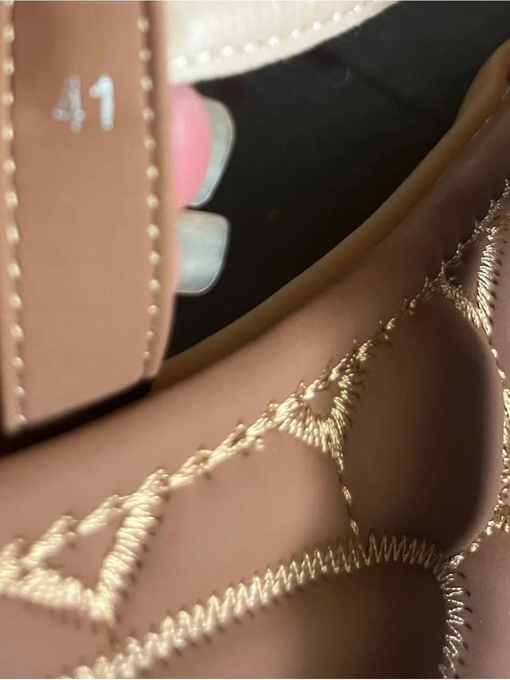 Brown Beaded T-Strap Slingback Sandals